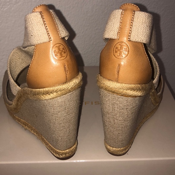 Tory Burch Platform Wedges- Authentic - Picture 3 of 5